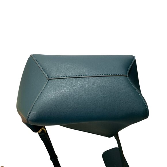 Nanette Lepore Monty Bucket Vegan Leather Structured Handbag Purse Womens Green - Picture 9 of 9